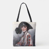 Vrouwen in geborduurde Blouse Tote Bag (Achterkant)