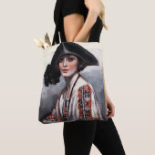 Vrouwen in geborduurde Blouse Tote Bag (Dichtbij)