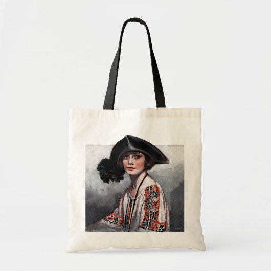 Vrouwen in geborduurde Blouse Tote Bag (Voorkant)