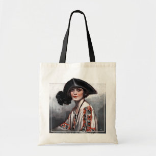 Vrouwen in geborduurde Blouse Tote Bag