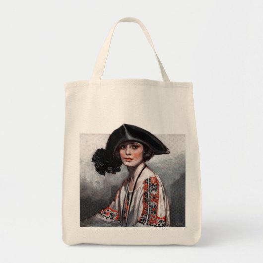 Vrouwen in geborduurde Blouse Tote Bag (Voorkant)