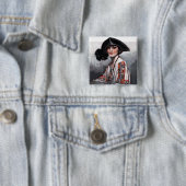 Vrouwen in geborduurde Blouse Vierkante Button 5,1 Cm (In situ)