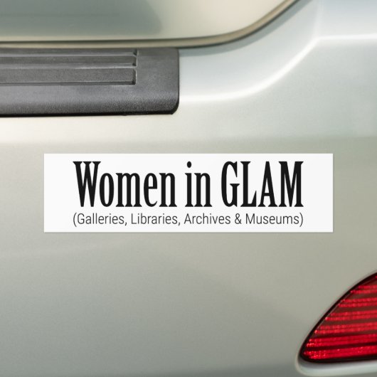 Vrouwen in GLAM Bumpersticker (Op auto)