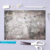 Vrouwen in grijze ontkoppeling tissuepapier (Craft)