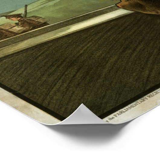 Vrouwen in Groot-Brittannië zeggen: GA! (canvas) Poster (Hoek)