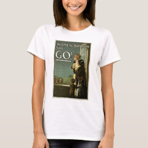 Vrouwen in Groot-Brittannië zeggen: GA! T-shirt
