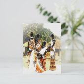 Vrouwen in het Afrikaanse stammendorp Briefkaart (Staand voorkant)