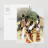 Vrouwen in het Afrikaanse stammendorp Briefkaart (Voorkant / Achterkant)