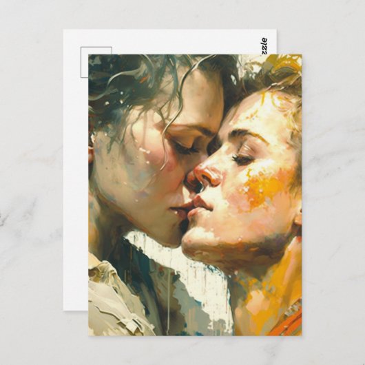 Vrouwen in het Briefkaart van de Liefde (Voorkant / Achterkant)