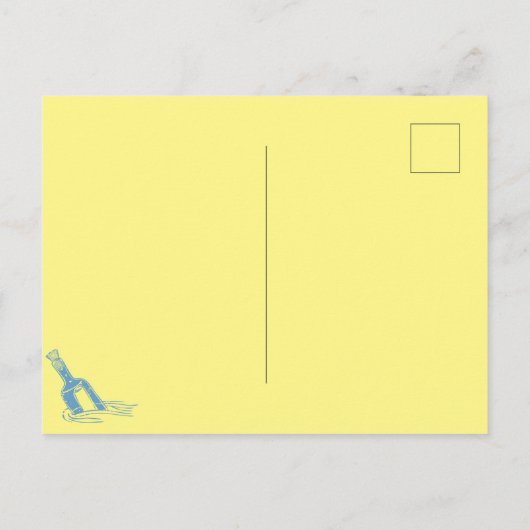 Vrouwen in het fashioneerbare strand van de pyjama briefkaart (Achterkant)