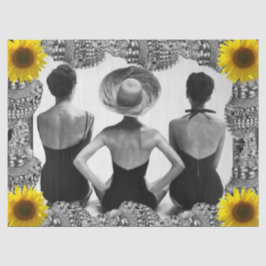  vrouwen in het persbericht tissuepapier