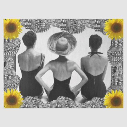 vrouwen in het persbericht tissuepapier (Voorkant)