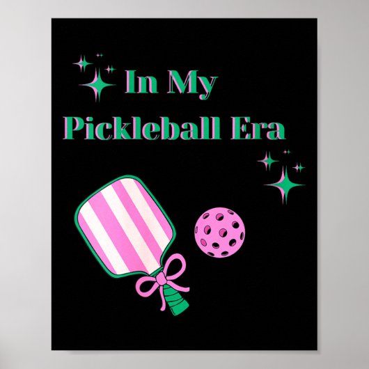 Vrouwen in het pickleball-tijdperk coquette grappi poster (Voorkant)