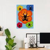 Vrouwen in het Poster Lotus Pose