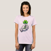Vrouwen in het shirt. St. Parick's Day T-shirt (Voorkant volledig)