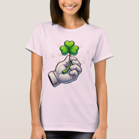 Vrouwen in het shirt. St. Parick's Day T-shirt (Voorkant)