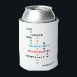 Vrouwen in het STEM-kruiswoord Blikjeskoeler<br><div class="desc">Vrouwen in STEM Crossword koelbox. JA INDEED ZE KAN STEM koelbox Christelijk Bijbelvers omvatten. Deze inspirerend STEM-koelbox show de woorden WETENSCHAP, TECHNOLOGIE, ENGINEERING en MATHEMATIEK (ook wel STEM genoemd) in een origineel kruiswoordontwerp met de motivatie inspirerend prijsopgave JA, DIE ZEKER ZO KAN. De kleuren van de STEM-onderwerpen zijn groen (Wetenschap),...</div>