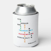 Vrouwen in het STEM-kruiswoord Blikjeskoeler (Blikje Voorkant)