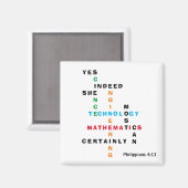 Vrouwen in het STEM-kruiswoord Magneet (Voorkant / Achterkant)