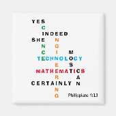 Vrouwen in het STEM-kruiswoord Magneet (Voorkant)