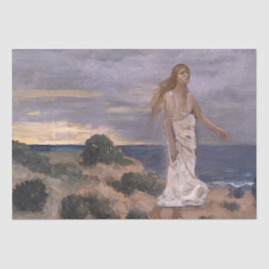 Vrouwen in het strand van Puvis de Chavannes Tissuepapier (Voorkant)