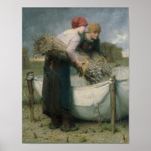 Vrouwen in het veld, 1882 poster
