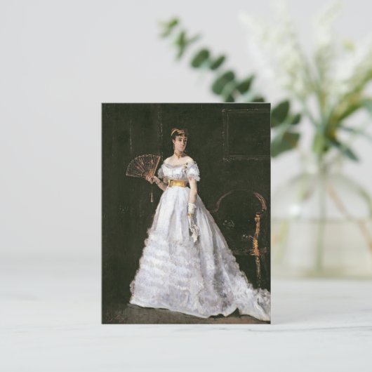 Vrouwen in het wit briefkaart (Staand voorkant)