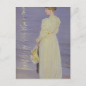 Vrouwen in het Wit op een strand, 1893 Briefkaart (Voorkant)