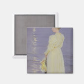 Vrouwen in het Wit op een strand, 1893 Magneet (Voorkant / Achterkant)