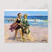 Vrouwen in het Zee Edward Henry Potthast Briefkaart (Achterkant)