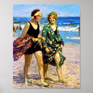 Vrouwen in het Zee Edward Henry Potthast Poster