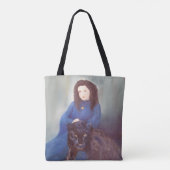 Vrouwen in het Zwarte Tas van de Schouder van het (Achterkant)