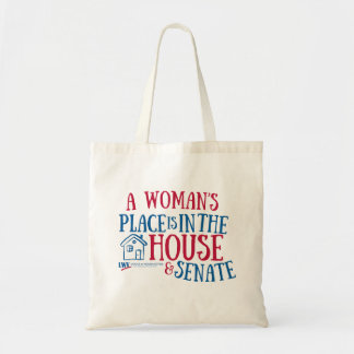 Vrouwen in Huis en Staat Rood/Blauwe Tote Tas
