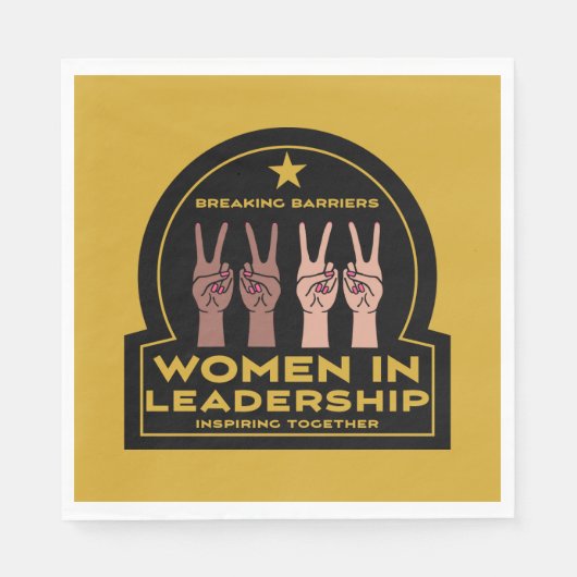 Vrouwen in leiderschap servet (Voorkant)