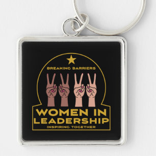 Vrouwen in leiderschap sleutelhanger