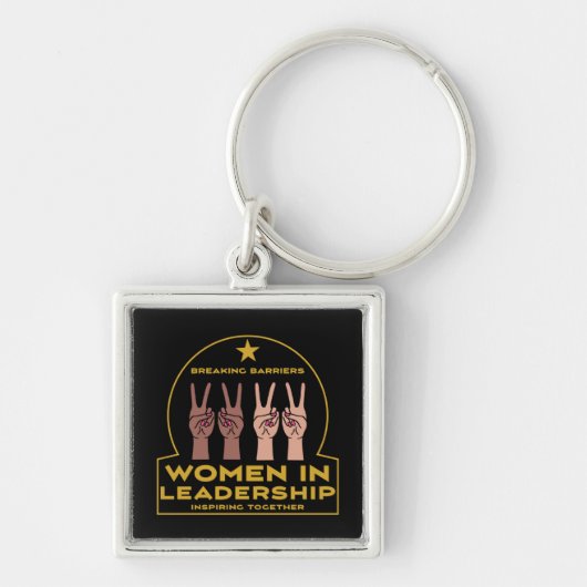 Vrouwen in leiderschap sleutelhanger (Voorkant)