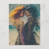 Vrouwen in liefde briefkaart (Voorkant)