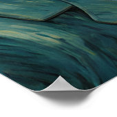 Vrouwen in Liefde Kussen Sterrennacht Poster (Hoek)