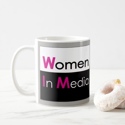Vrouwen in Media Classic Mok Grijs (Met donut)