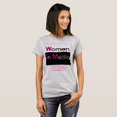 Vrouwen in Media T-shirt Grijs (Voorkant volledig)