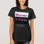 Vrouwen in Media T-shirt Grijs (Voorkant)