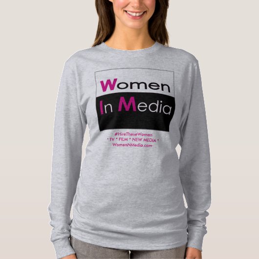 Vrouwen in Media Tee Shirt met lange mouwen (Voorkant)