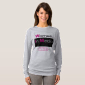 Vrouwen in Media Tee Shirt met lange mouwen (Voorkant volledig)