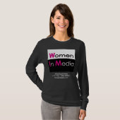 Vrouwen in Media Tee Shirt met lange mouwen (Voorkant volledig)