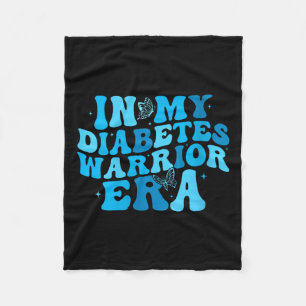 Vrouwen in mijn diabetes krijger tijdperk V-hals Fleece Deken
