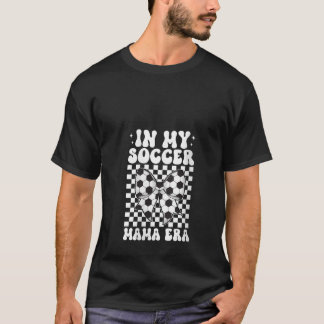 Vrouwen in mijn voetbal Mama Era Game Day Coquette T-shirt
