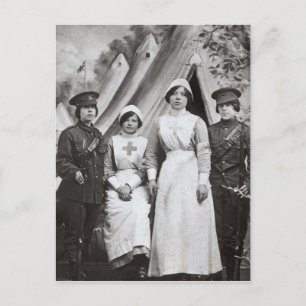 Vrouwen in oorlog, 1914-18 briefkaart