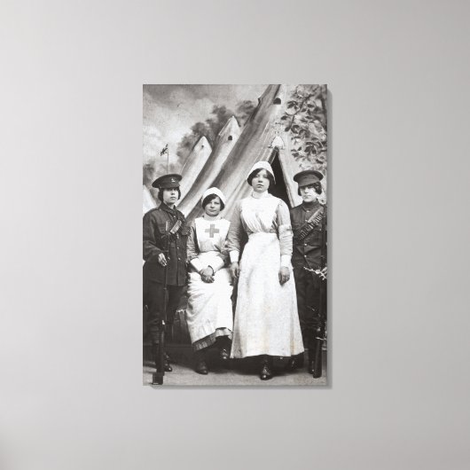 Vrouwen in oorlog, 1914-18 canvas afdruk (Voorkant)