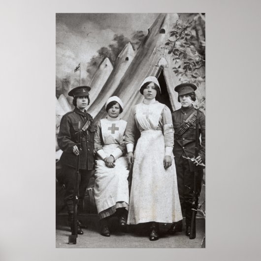 Vrouwen in oorlog, 1914-18 poster (Voorkant)