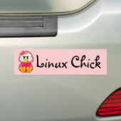 Vrouwen in open-source computertechnologieën bumpersticker (Op auto)